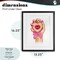 Stupell Industries Pink Lips in Mirror Framed Print Under Glass, design by Ziwei Li